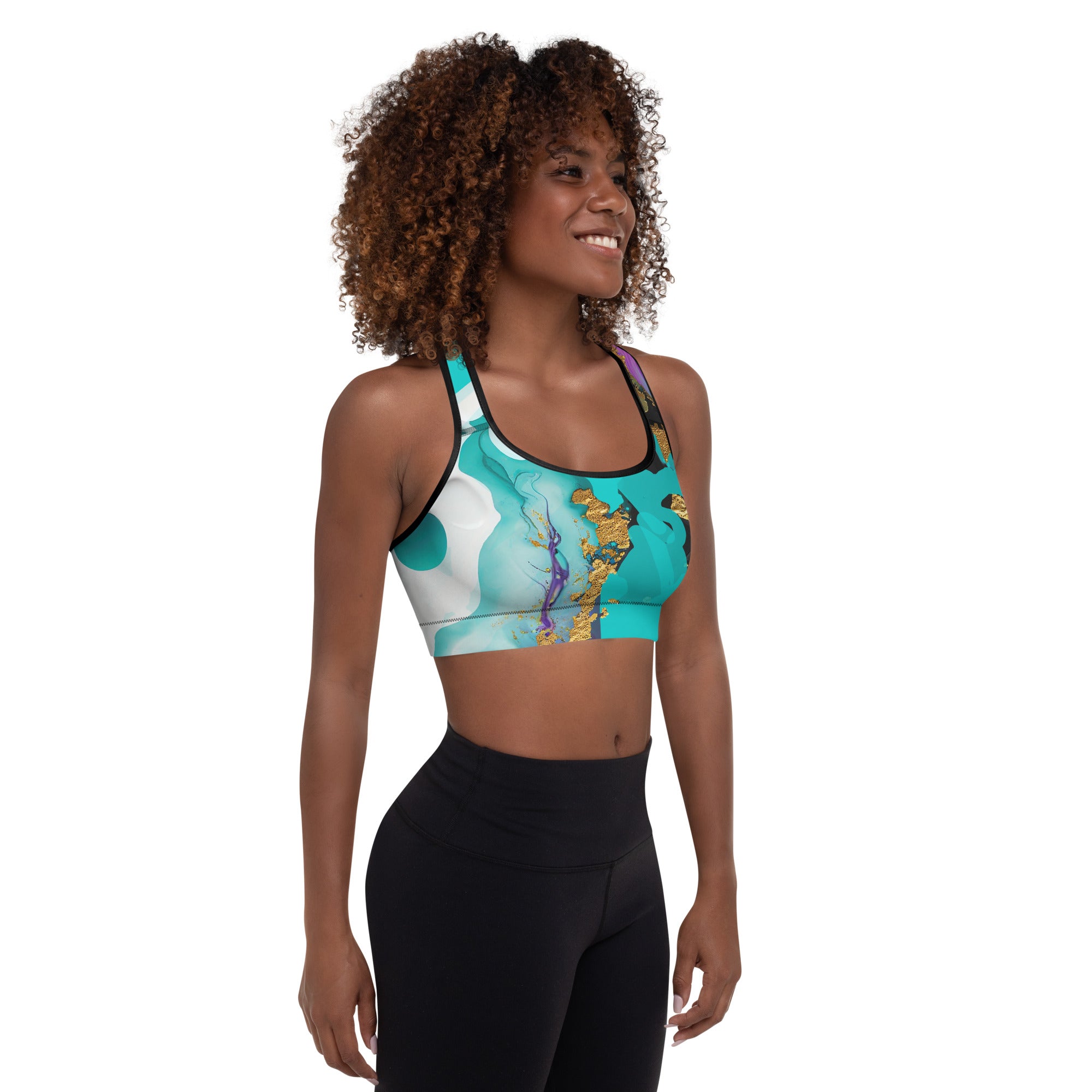 Gym Top for Women. Sports Bra. Fitness top or Dance top. Yoga top or bra for pilates. Artz by WickedYo.